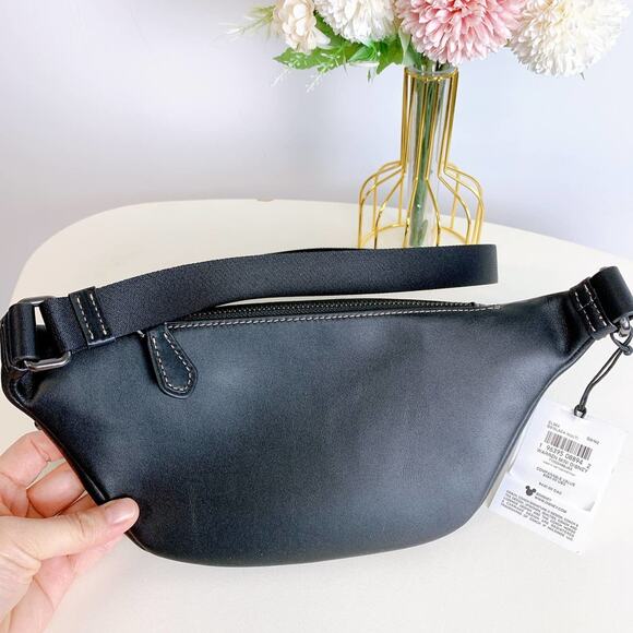 Coach CL964 Disney X Coach Warren Mini Belt Bag IN Black Multi - Picture 4 of 9